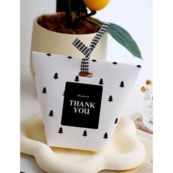 x90 "Handmade. Thank you"  stickers shipping supplies - Picture 4 of 4